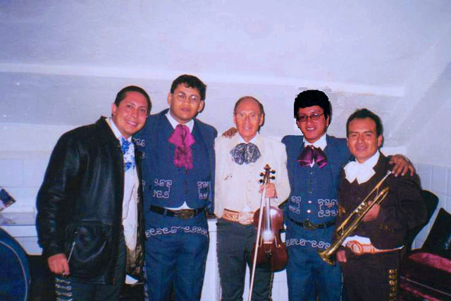 Con don Jesús Rodríeguez, Arturo Vargas, en Cuenca